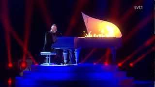 Ralf Gyllenhammar  Bed on Fire  Melodifestivalen 2013 deltävling 4 [upl. by Anaujait767]