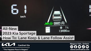 AllNew 2023 Kia Sportage  How To Use Your Lane Keep amp Lane Follow Assist [upl. by Luamaj]