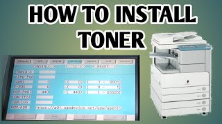 HOW TO INSTALLATION TONER  CANON IR 2870 2230 3235  4570  COPIER ZONE [upl. by Neelyk]