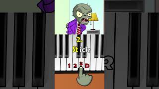 Plants vs Zombies  Pikotaro Fun 1 2 3 rhyme piano 🤣🤣🤣 shorts piano [upl. by Nortad]