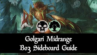 Golgari Midrange Bo3 Sideboard Guide  March 2024  Murders at Karlov Manor  MTG Arena [upl. by Demahom]