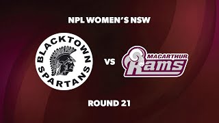 NPL Womens NSW Round 21 Blacktown Spartans FC v Macarthur Rams Womens FC [upl. by Ocir]