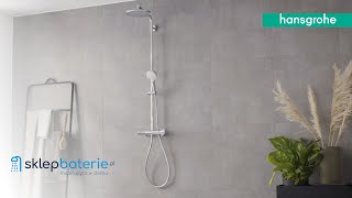 Hansgrohe Crometta S Komplet prysznicowy termostatyczny natynkowy Chrom 27267000  SklepBateriepl [upl. by Zucker727]