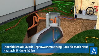 Innenhüllen ARSM für Regenwassernutzung  Ausgediente Heizöltanks als Regenwasserspeicher nutzen [upl. by Galina]