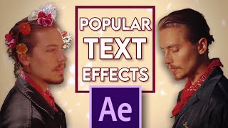 7 popular text effects  after effects [upl. by Ladew594]