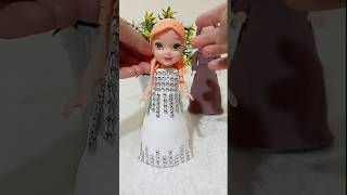 How to Make a Wedding dress with clay for a Barbie doll  DIY  ASMR  Clay  Creative Idea 💡👗🥻 [upl. by Calla]