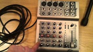 Peavey PV6 USB mixer [upl. by Muraida981]