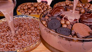 ASMR MALTESERS CHOCOLATE MILK MAGNUM ICE CREAM OREO NUTELLA DESSERT MUKBANG 몰티져스 먹방咀嚼音 EATING SOUNDS [upl. by Odnalref]