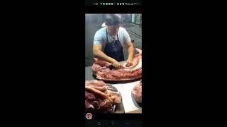 matansero tv QUICK DEBONE PIG PORK HAM LEG CUTTING AMAZING KNIFE SKILLS 107 DEBONE PIGMEAT 🥩🥩🐖🥩🐖 [upl. by Nnairak290]