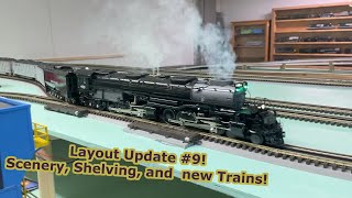 Scenery Shelves and new trains Layout update 9 [upl. by Einaj936]