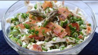 Kyllingesalat med bacon og asparges [upl. by Azalea]