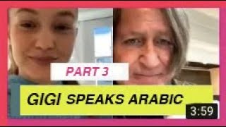 GIGI HADID SPEAKING ARABIC Mohamed Hadid Zayn Malik Bella Hadid  PART 3 [upl. by Arbmik898]