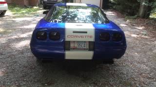 C4 LT1 Corvette with Comp Cam American racing headers Borla exhaust and air intake mods [upl. by Ojeitak]