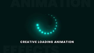 Creative CSS Loading Animations Effects  CSS Animation Tutorial for Beginners [upl. by Sharl60]