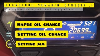 cara reset oil change honda vario 125 150 dan honda pcx  tutorial lengkap [upl. by Irrol]