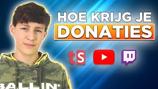 HOE KRIJG JE DONATIES IN JE LIVESTREAM 2022🤔  Tipeeestream tutorial [upl. by Massiw244]