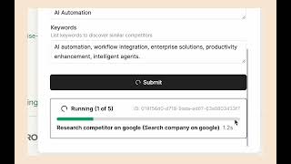 Cykel Workflow Generate a Company Competitor Analysis Summary [upl. by Toft]