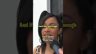 Cardi Bs Funny Interview shorts youtubeshorts cardib funny interview [upl. by Anitteb242]