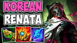 RENATA GLASC SUPPORT GAMEPLAY BY KOREAN CHALLENGER RANK 2  CHALLENGER RENATA SUPPORT  1212 [upl. by Margie]