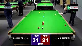 2024 NSW Masters Snooker Final 16 Huss Kerde vs Mick Hough [upl. by Elconin184]