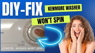 ✨ Kenmore Washing Machine Doesnt Spin  FIXED In Under 5 Minutes  With A ZipTie ✨ [upl. by Ylera]