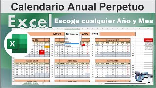 Calendario Anual Perpetuo en Excel [upl. by Delaryd]