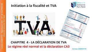 Cours de fiscalité  GEA Régime réel normal de TVA 42 [upl. by Imojean]