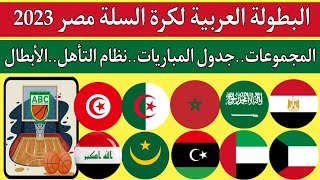 البطولة العربية لكرة السلة 2023 كأس العربمنافسة شرسة بين مصر المغرب الجزائر تونس للفوز باللقب [upl. by Beach]