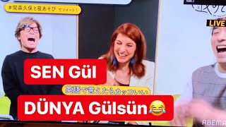 JAPONYA’DA CANLI YAYIN JAPONCA SINAVI  ABEMA JAPONCA İNGİLİZCE TÜRKÇE Melike Uysal [upl. by Kerekes446]