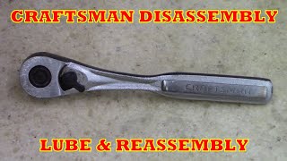 Craftsman 38 drive disassembly amp reassembly [upl. by Aneladdam]