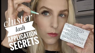 HOW TO APPLY ARDELL INDIVIDUAL CLUSTER LASHES ON YOURSELF REMOVAL TUTORIAL amp PROBLEM SOLVING HACKS [upl. by Eynahpets]