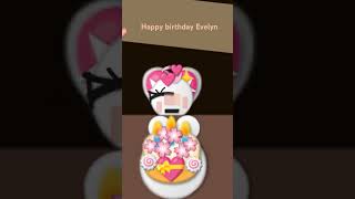 Evelyn birthday happybirthday but cake [upl. by Merari]