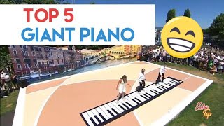 TOP 5 BEST GIANT PIANO 🎹 PERFORMANCES [upl. by Nitsirk414]