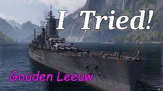 World of Warships  Gouden Leeuw I Tried  Wookie Legend [upl. by Airamahs]