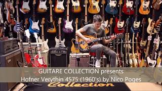 GUITARE COLLECTION presents Hofner Verythin 4575 from 1960s by Nico Poges [upl. by Lilian]