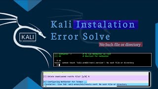 Configure Nethunter Error Kali Linux in termux  Kali Linux Error no such file directory  Termux [upl. by Ateinotna]