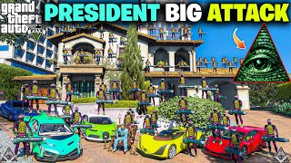 MICHAEL THE PRESIDENT BIGGEST ATTACK ON UNDERWATER MAFIA SECREAT BASE  GTA V GAMEPLAY 278  GTA 5 [upl. by Idihsar]