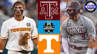 3 Texas AampM vs 1 Tennessee Finals Game 1  College World Series  2024 College Baseball [upl. by Albina]