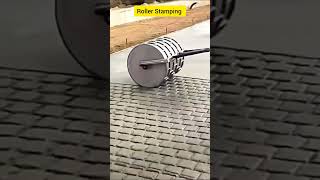 Roller Stamping for Concrete Road shorts [upl. by Ayt521]