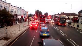 FULL ROUTE VISUAL  London Bus Route 103 Rainham Interchange To Chase Cross  DW235 LJ59 AEE [upl. by Anihpled]