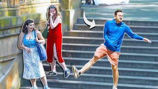 Funny Fart Prank in NYC Staircase of DOOM [upl. by Heinrike]