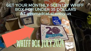 Scentsy Whiff Box for July 2024 [upl. by Willem]