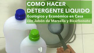 Como hacer detergente liquido ecológico para lavadora en casa [upl. by Ayitahs]