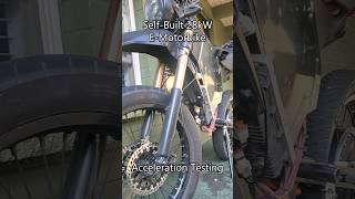 Acceleration Testing SelfBuilt EMotorbike 28kW QS273 [upl. by Johannes909]