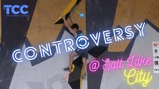 CONTROVERSY at Salt Lake City Boulder Finals 😱 [upl. by Ogait386]