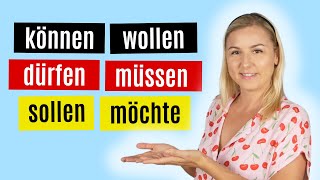 Alle Modalverben einfach erklärt  Deutsch lernen A2 B1 B2 [upl. by Chase]