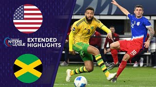 USA vs Jamaica Extended Highlights  CONCACAF Nations League  CBS Sports Golazo [upl. by Yendis]