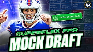 Superflex PPR Mock Draft 2023  Fantasy Football PickbyPick Strategy [upl. by Nimajaneb]