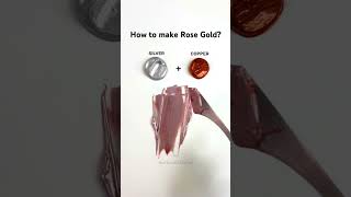 How to make Rose Gold colormixing rosegold satisfying [upl. by Annua]