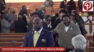 Homegoing Service Mrs Alberta Wright [upl. by Casta]